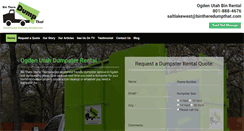 Desktop Screenshot of ogdendumpsterrental.com