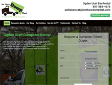 Tablet Screenshot of ogdendumpsterrental.com